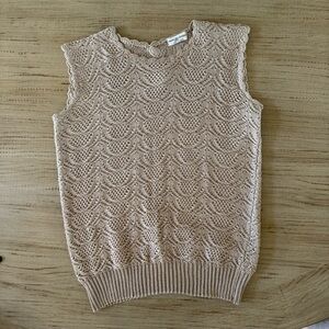 CHANEL Beige Knit Top